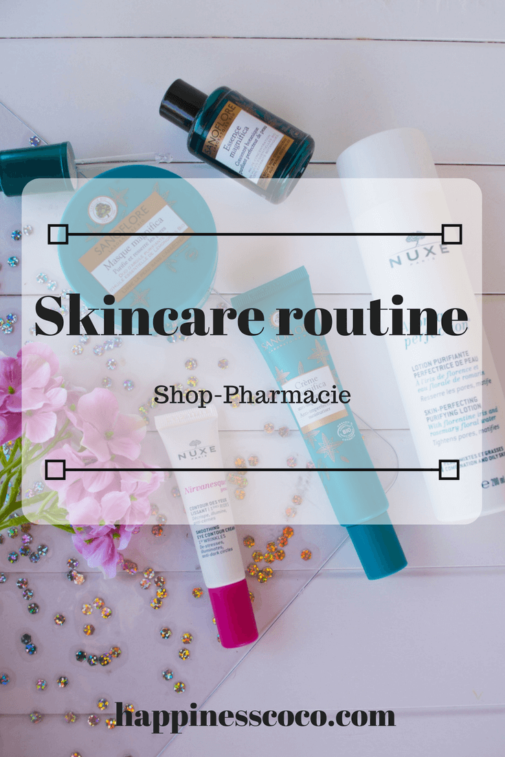 Ma skincare routine de l'été avec Shop-Pharmacie et de produits Sanoflore et Nuxe | happinesscoco.com