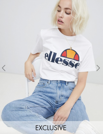 Asos Ellesse – T-shirt coupe masculine avec logo sur le devant