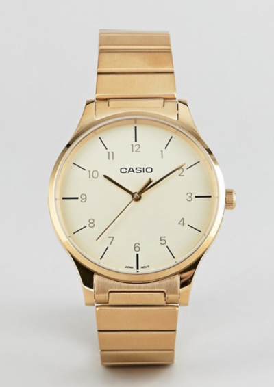 Casio – Montre-bracelet analogique style vintage – Doré