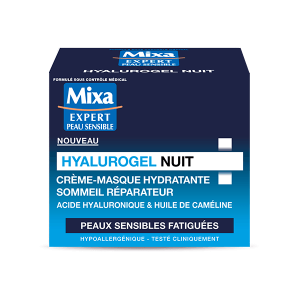 MIXA Hyalurogel Nuit Crème-Masque Hydratante Sommeil Réparateur 50 ml