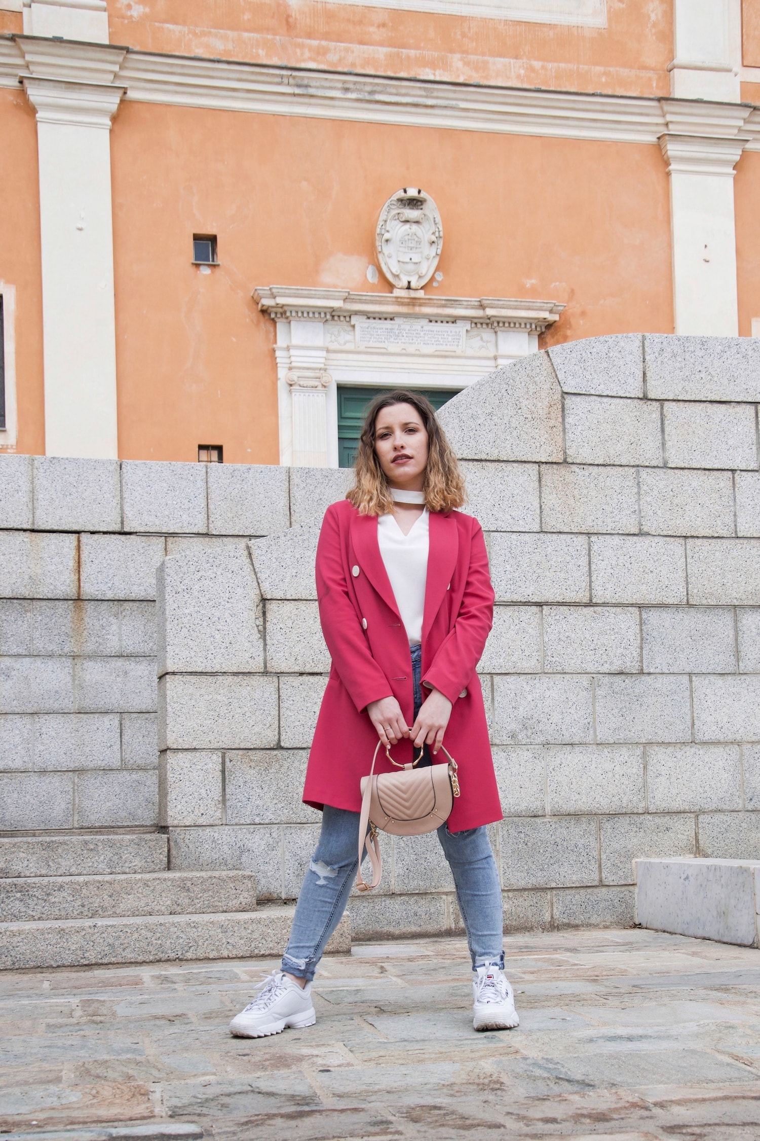 Nouveau look avec ma veste longue rose fluo Primark - happinesscoco.com
