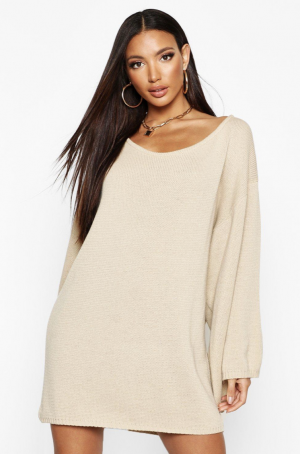 Boohoo Robe pull oversize avec manches amples