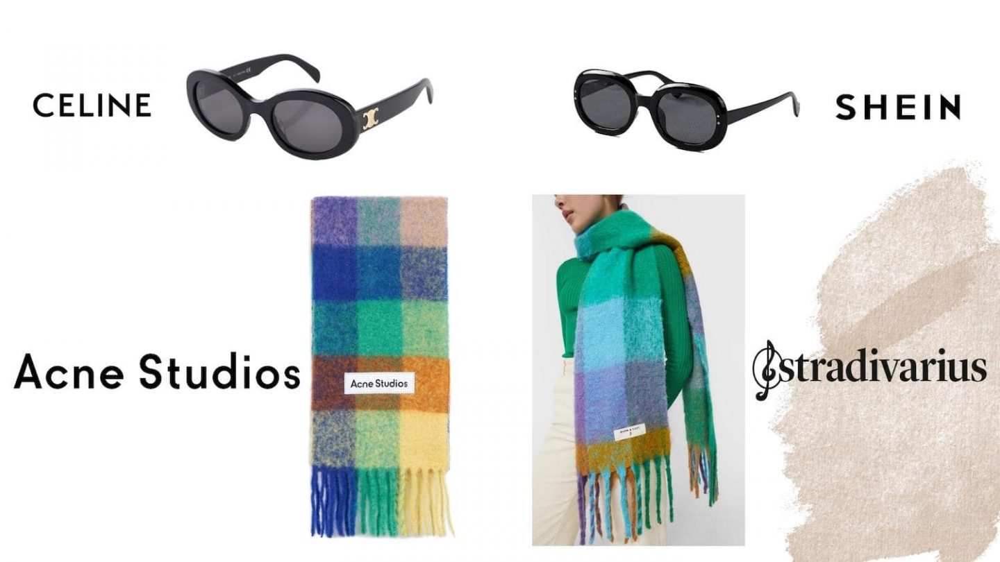 Dupe des lunettes de soleil Triomphe 01 Celine et de l'écharpe Acne Studios - happinesscoco - blog mode beauté et lifestyle